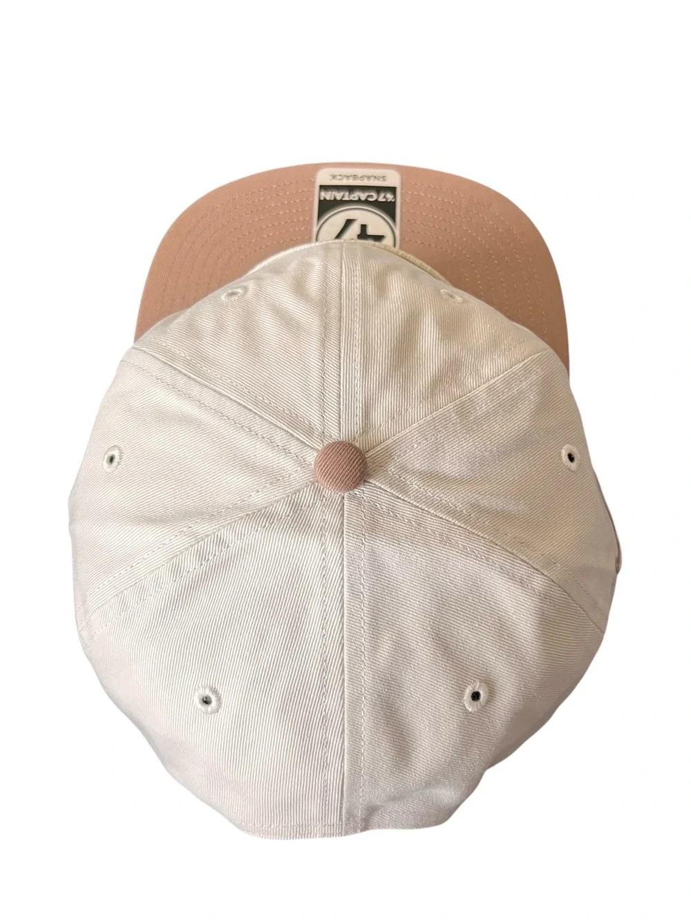 47 Brand Chicago Bulls Captain Snapback Hat Cream Pink NWT NBA OSFA